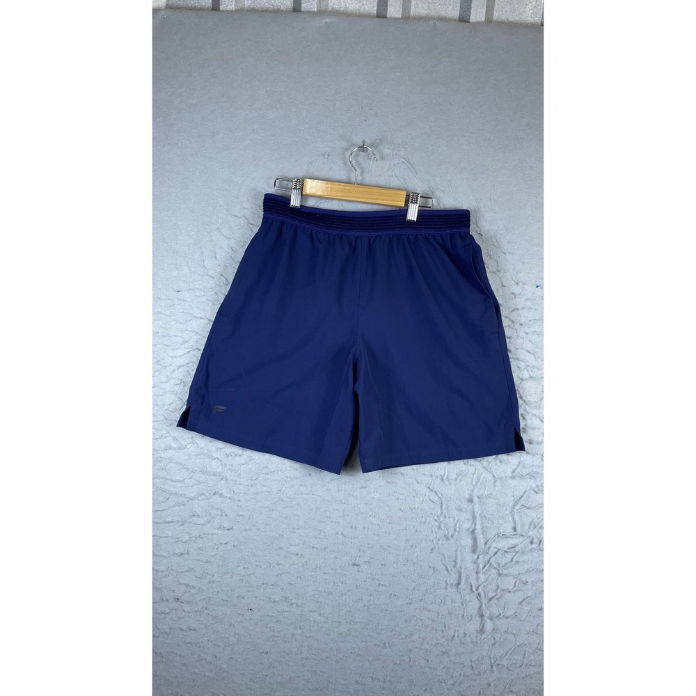 Fabletics Athletic Shorts Mens Medium Blue Excellent 7 Inseam Active Gym Running